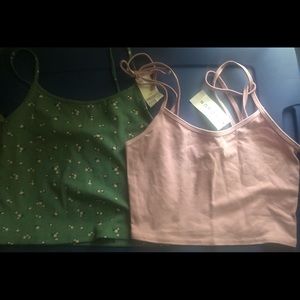 NWT Lot Of 2 Women’s  pac sun crop top shirts Size s MSRP $35